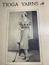 Tioga Yarns 1920’s Flapper Girl Fashion Clothing Art Deco Golf Cover How To Make picture