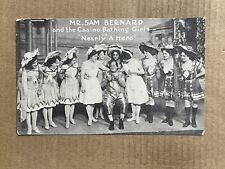 Postcard Actor Sam Bernard Theater Nearly A Hero 1908 Casino Bathing Girls picture