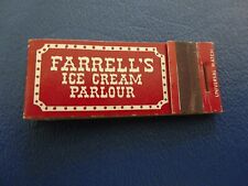 Vintage Full Matchbook, Farrell's Ice Cream Parlor, Flint, Ann Arbor, Mi picture
