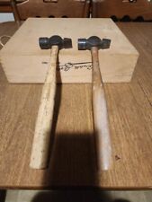 Pair (2) Vintage Heller Cross Peen Hammers   Made in USA Horse logo picture