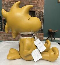 NEW COACH X PEANUTS Woodstock Doll PLUSH COLLECTIBLE Stuffed Toy LEATHER Bird picture