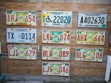 2018 Mississippi expired lot of (10)  Craft License plates AHJ 654 picture
