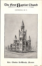 Geneva NY-New York, First Baptist Church, Easter Postcard picture