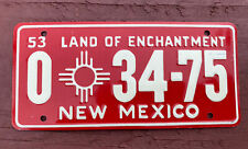 1953 New Mexico￼￼ ￼Wheaties metal bicycle license plate cereal premium Main picture