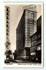 Philadelphia PA Benjamin Franklin Hotel Postcard Chestnut Street 1937  pc96 picture