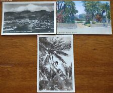 Ephemera lot of 3 Vintage Hawaiian Hawaii Postcards. 1924, 1948 (x2). picture