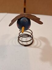 Vtg Wood Bird On A Megal Spring picture