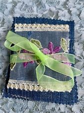 Set of 4 Hand Crafted Denim Coasters ~ 4 inches picture