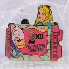 B4 Disney HKDL LE Pin Trading Carnival TicketsBaby Oyster & Alice in Wonderland picture
