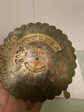 Vintage Metal Calendar Brass 40 year 1971 to 2010 picture