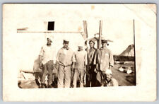 Group of Fisherman Posing for Picture Real Photo Postcard RPPC picture