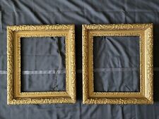 Pair Antique/Vintage Baroque Gold  Scoop Frame Fits14x17  Width3.75” Depth2.25” picture