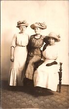 Real Photo Postcard Three Women in a Photo Studio picture