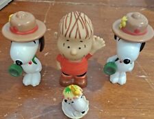 Lot of 4 Peanuts Collector Figures Snoopy Linus picture