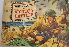 1945 General Mills War Album of Victory Battles Complete with 20 Stamps READ picture