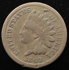 KAPPYSCOINS G8557  1862 CN CIVIL WAR USED AND DATED  INDIAN  CENT GOOD W/ NICK picture