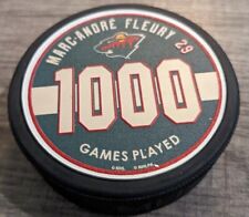 NHL Minnesota Wild Marc-Andre Fleury 1000 Games Played Commemorative Puck New picture