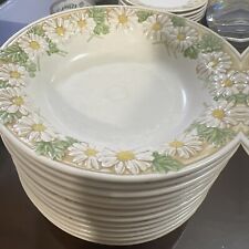 VTG Poppy Trail by Metlox Sculptured Daisy Soup Plate￼8 3/8”Available 12 picture