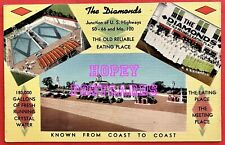 ROUTE 66, 50 & 100~VILLA RIDGE, MO~THE DIAMONDS~MULTI-VIEW~linen postcard~1940s  picture