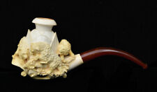 Antique Meerschaum Pipe with BEARS circa 1890 picture