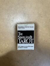 The Simplified Tarot Cartamundi 1984 Pre Owned Complete Good Condition picture