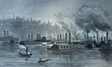 1865 Civil War Texas Louisiana Benjamin Butler Sam Houston Twigg illustrated picture
