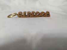 Vinage wooden Russ name keychain - Rebecca picture