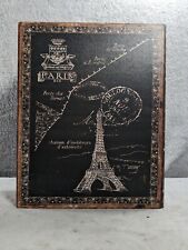 Large Hobby Lobby Wood Faux Book Stash, Memories Storage Box Scenic Paris 3” picture