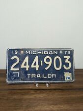 1973 Michigan Trailer License Plate # 244-903 picture
