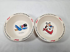 Vintage Kellogs Cereal Bowl Lot Tony the Tiger and Toucan Sam SOME WEAR picture