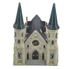 Dickens Keepsake Collectables 1995 Porcelain Church Village Building Lighted picture