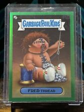 2022 Topps Garbage Pail Kids Chrome Fred Thread 174a Green Refractor /299 picture