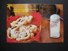 Railfans2 310) Recipe From The Pennsylvania Dutch Country Postcard, Funnel Cakes picture