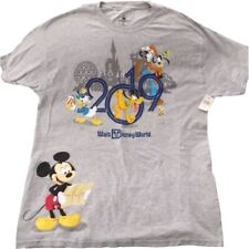 Disney Parks Short Sleeve 2019 Walt Disney World Graphic T-Shirt Gray Adult LG picture