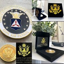 U S AIR FORCE AUXILIARY CIVIL AIR PATROL Challenge Coin With Special Velvet Case picture