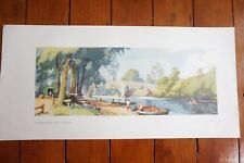 1940s LNER River Wharfe Ilkey Railway Carriage Print Poster Frank Sherwin picture
