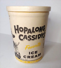 1950s Hopalong Cassidy's Favorite Ice Cream Quart Container quality Bulk VG++ picture