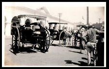 Vintage Old 1930s Real Photo Street Corner Scene Mazatlan Horse and Buggies picture
