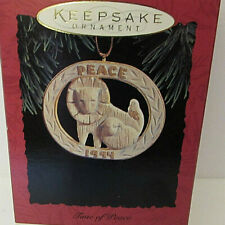 HALLMARK Keepsake 1994 TIME OF PEACE Lion & Lamb Friends CHRISTMAS ORNAMENT VTG picture