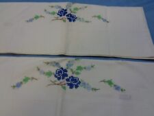 Vintage Pair of Handcrafted pillowcases picture