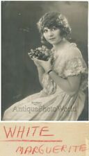Beautiful actress Marguerite White w grapes 1910s photo picture
