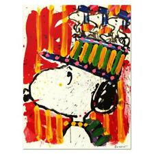 TOM EVERHART signed WHY I DON'T WEAR HATS lithograph Charles Schulz Peanuts COA picture