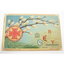 1910 Vtg Happy Easter By WM Miller Postcard (D952) picture