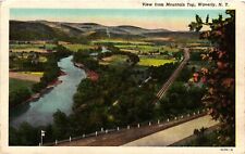 Vintage Postcard- View from Mountain Top, Waverly, NY. Early 1900s picture