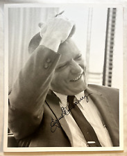 VTG GENE KRANZ AUTOGRAPHED PHOTO SIGNED 8x10 NASA ENGINEER B&W picture