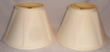 Vintage Pair Of Fabric Bell Lamp Shades 10