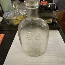 SUPER NICE. South Carolina Dispensary Bottle 3” Wide By 7” Tall With Palm Tree picture