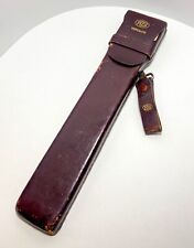Vintage Fredrick Post Co. Bamboo Slide Ruler with Leather Case picture