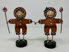 Lori Mitchell GINGERBREAD BOY & GIRL Figurines Christmas Collectible picture