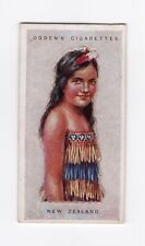 Super diecut Children of all Nations cigarette card 1924 #30 New Zealand Maori picture